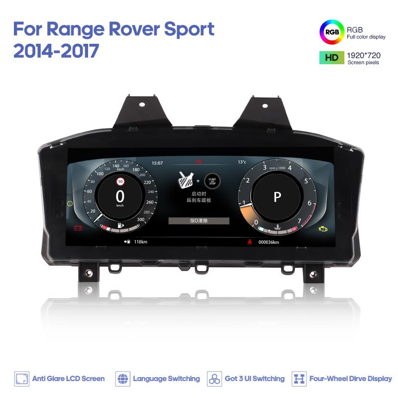 For Range Rover Vogue 2013-2016 / Range Rover Sport 2014-2017 Carplay Digital Cluster LCD Dashboard Cockpit Virtual Instrument