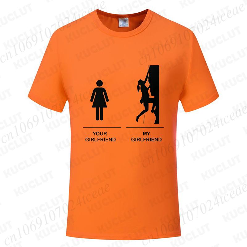 Funny T-shirts Men Women Summer Tshirt Tops Short Sleeve Rock Climbing Graphic T Shirt Fashion Casual Female Clothing Gift