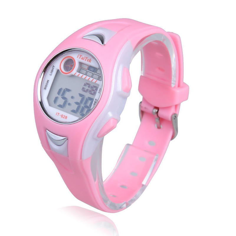 pink waterproof watch