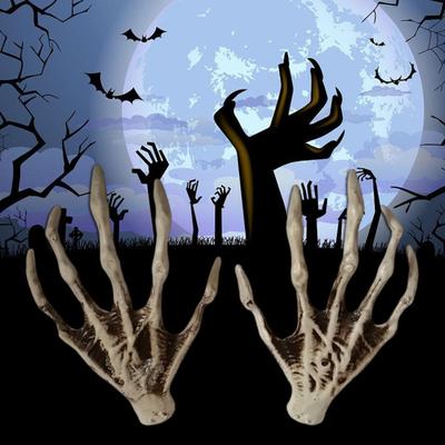 Halloween Skelet Handen Realistisch Plastic Skelet Menselijke Handen Model voor Halloween Themafeest Decoratie