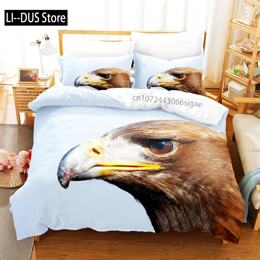 Blue Sky Eagle Queen Bedding Set Duvet Cover Set Bedding Digital Printing King Size Duvet Cover Set Bedding Set