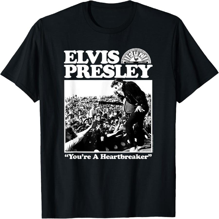 

Sun Records X Elvis Presley You re A Heartbreaker T-Shirt XXXXXL чорний