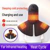 Elektrisch beheizter Nackenschal mit Temperaturregelung - Wärme, Kälteschutz und Heißkompressen-Therapie-Schal