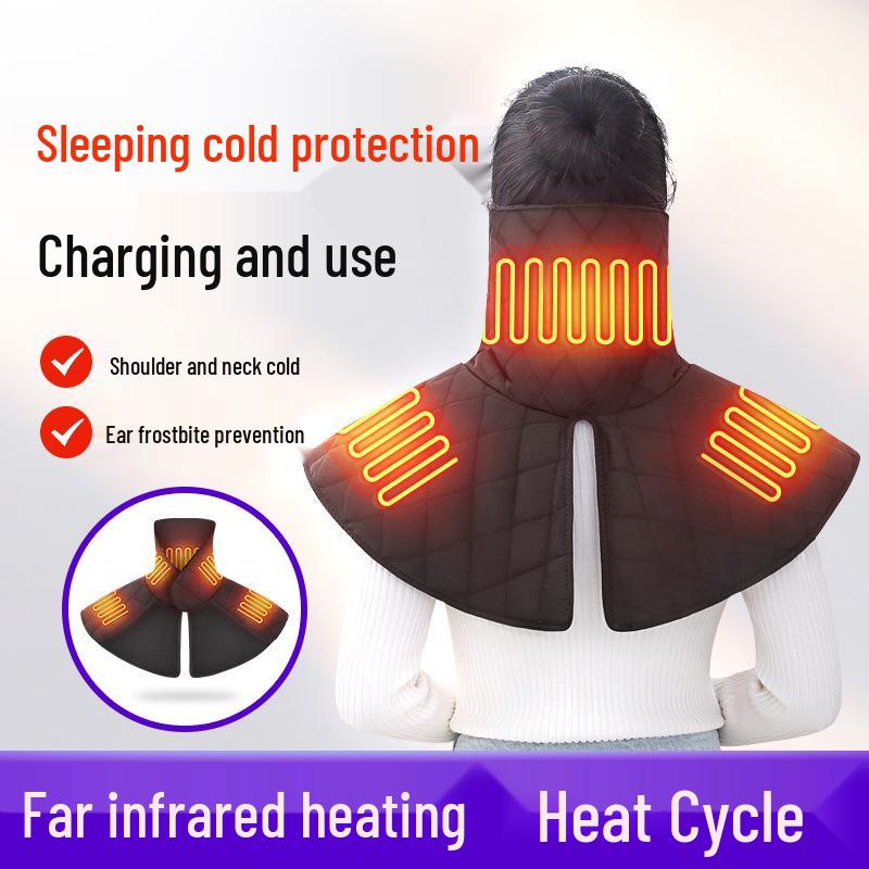 Electric Heated Neck Gaiter with Temperature Control - Warmth, Cold Protection, and Hot Compress Therapy Shawl