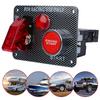 12V Racing Car Ignition Switch Panel Engine Start Push Button LED Toggle Racing Panel W/Indicator Light Carbon For Touring Cars