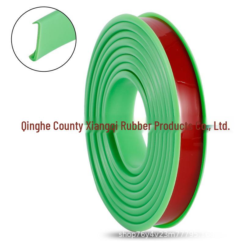 U-Shaped TPE Wood Cabinet Edge Banding Strip - Self-Adhesive Soft Seal for Furniture