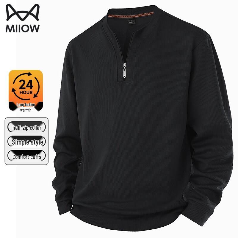 MiiOW Men s Winter Half-Zip Fleece Lined Sweatshirt 2XL 18840₽