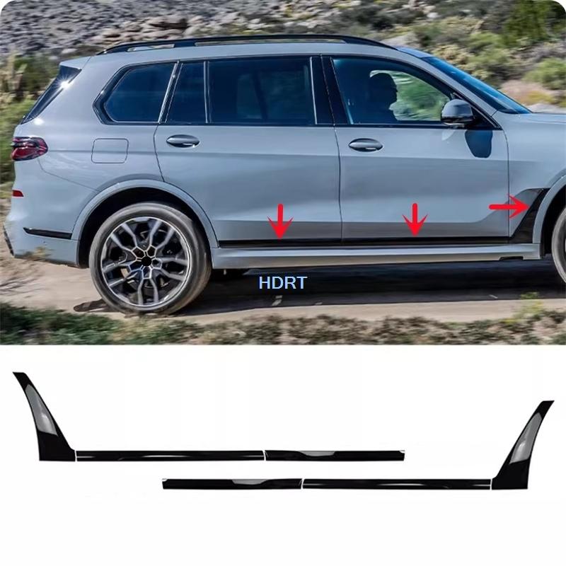 For BMW X7 G07  + Car Style Door Side Skirt Edge Body Anti Collision Trim Protector Decoration Accessories Exterior Sticker