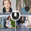 Portable Fillable Neck Pillow Space-saving Neck Travel Cushion Travel Pillow Neck Support Flight Travel Accessories