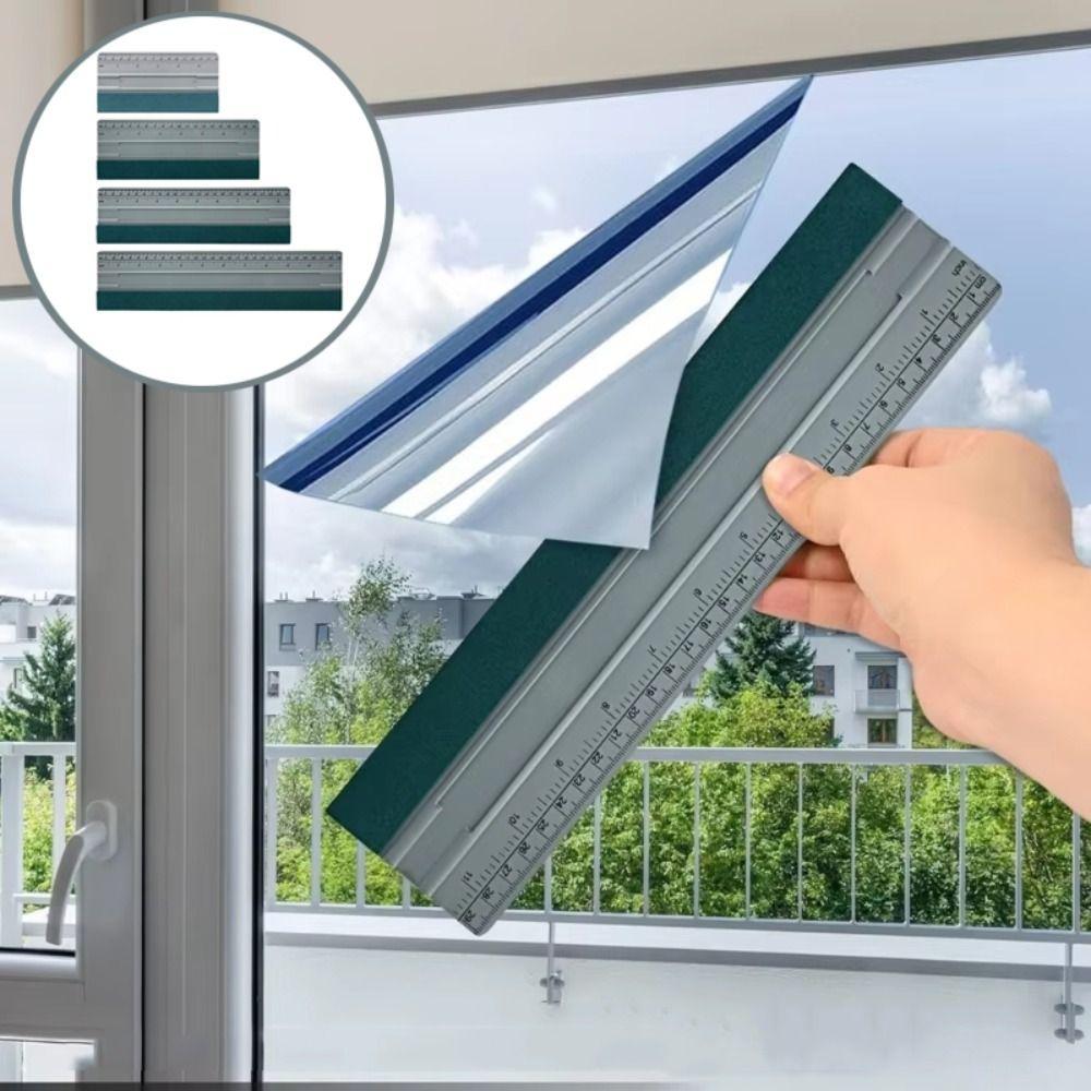 Suede Felt Car Film Scraper With Ruler Film Install Applicator  Vinyl Wrap Installing