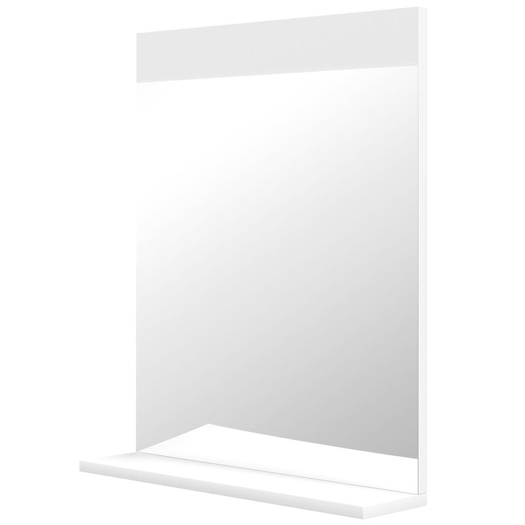 Bathroom Mirror Wall Mounted Mirror With Storage Shelf For Living Room Bedroom 50 X 12 X 60 Cm White