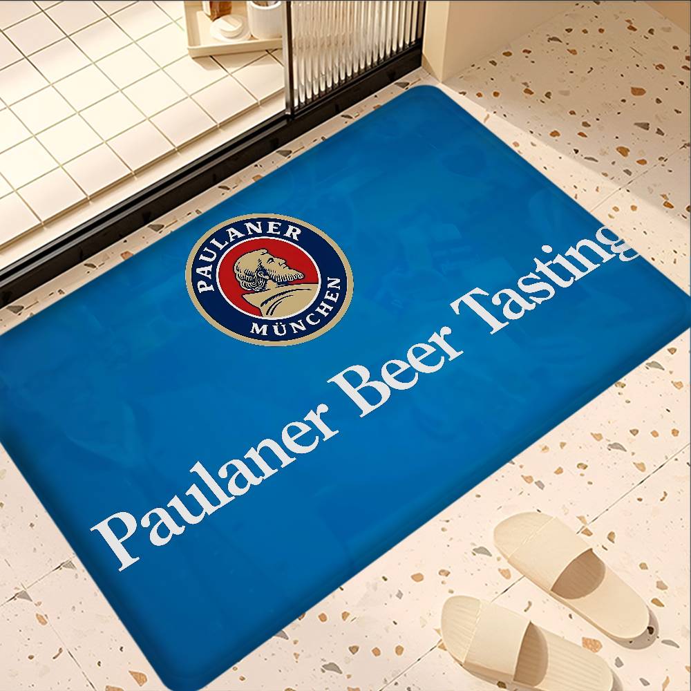 German Beer P-Paulaners Floor Mat Cheaper Anti-slip Modern Living Room Balcony Printed Bedside Mats