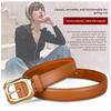 Mary Hot-selling Pin Buckle Leather Belt - Cowhide Base, Casual and Versatile Leather Waist Belt, Korean Style Minimalist Decorative Jeans Belt