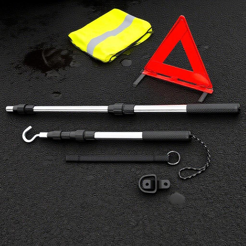 Ladder Pull Down System Kit Attic Door Telescopic Pull Down Pole Heavy Duty Stairs Puller Pole Replacement ForAwning Garage