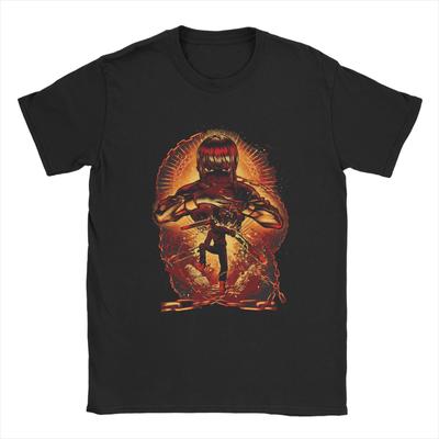 Devil Hunters Chainsaw Man Japanese Anime T-Shirt Summer Cotton T Shirts Couple Hippie Design Tshirt Short Sleeve Vintage Tops