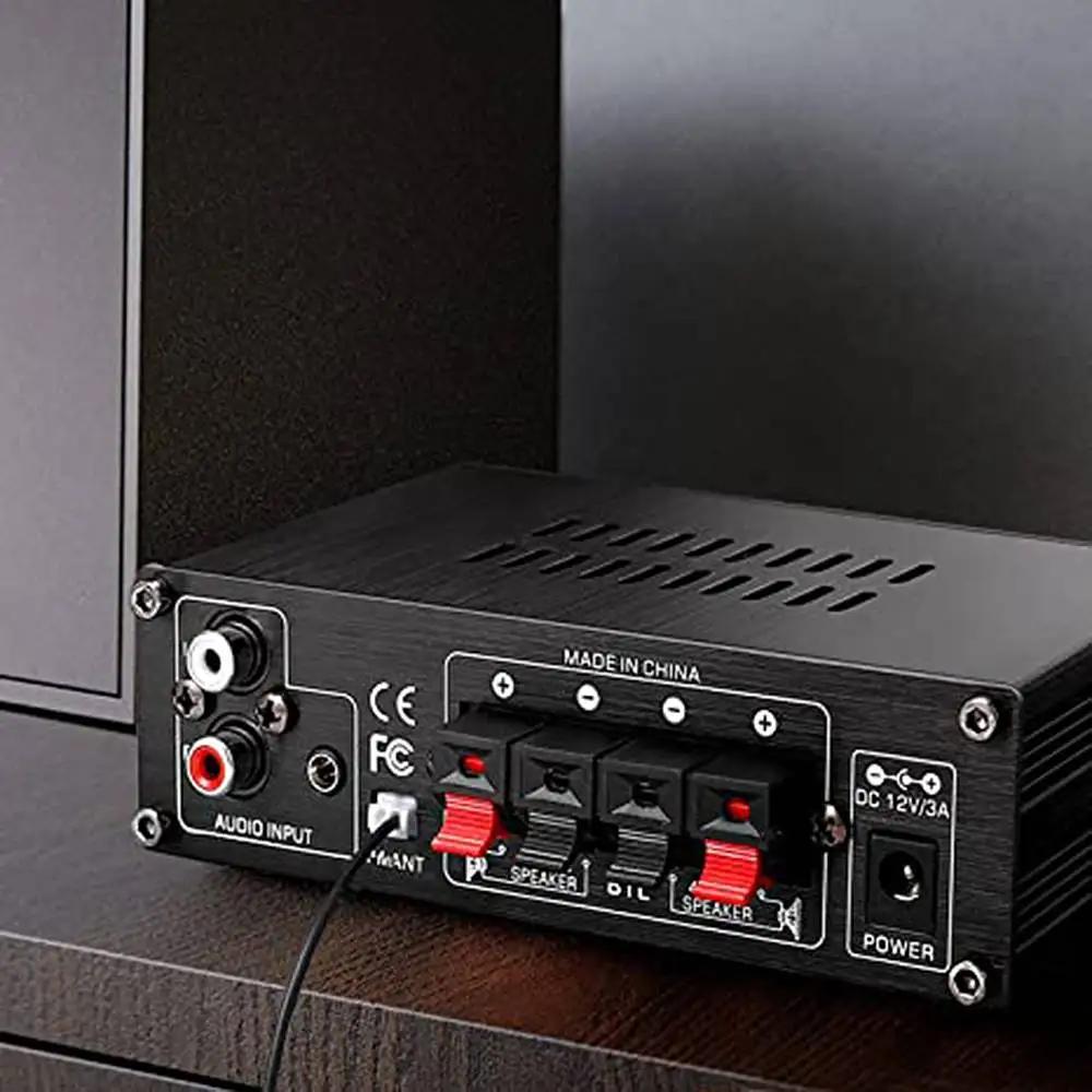 AirAux AS-22 Mini Hi-Fi Digital 900W bluetooth Wireless Power Amplifier Car Home Audio Amp Subwoofer Speakers FM AUX MP3