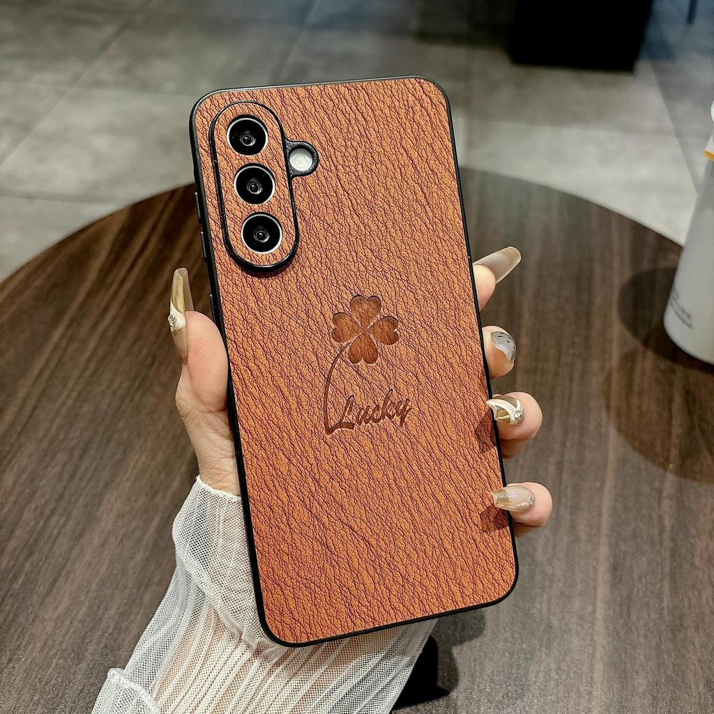 Samsung A56/S25 Ultra Thin S24 Four-Leaf Clover Protective Case