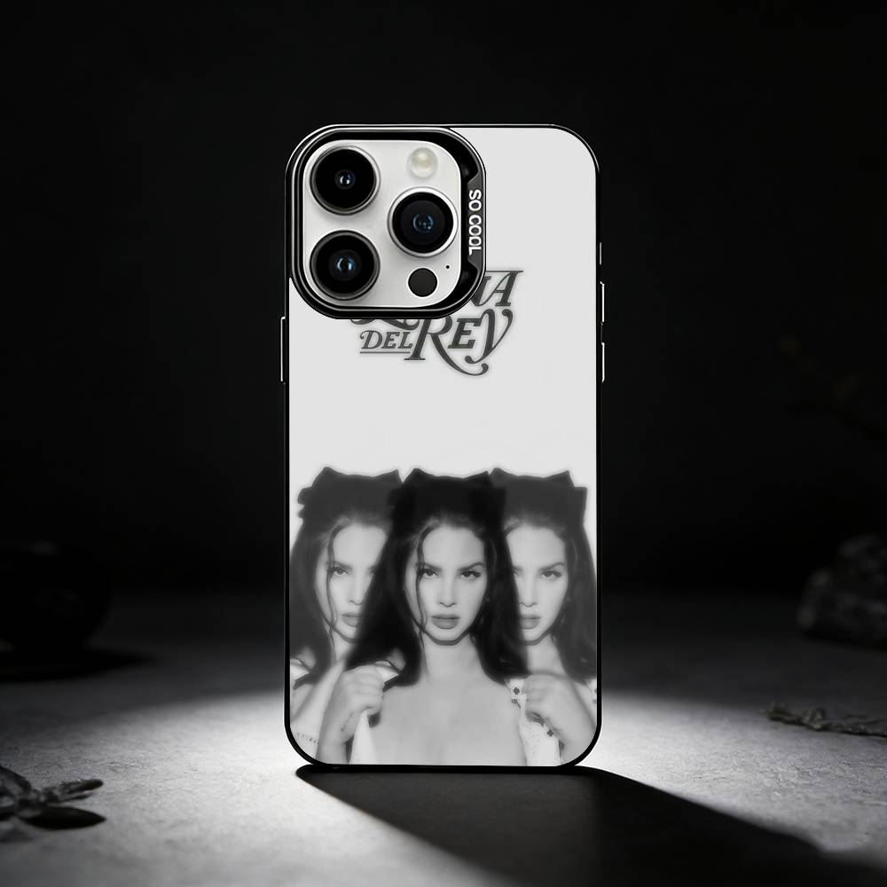 L-Lana D-Del Rey Phone Case For iPhone 17,16,15,14,13,12,11 Plus,Pro Max,XS,Colored silver phone case