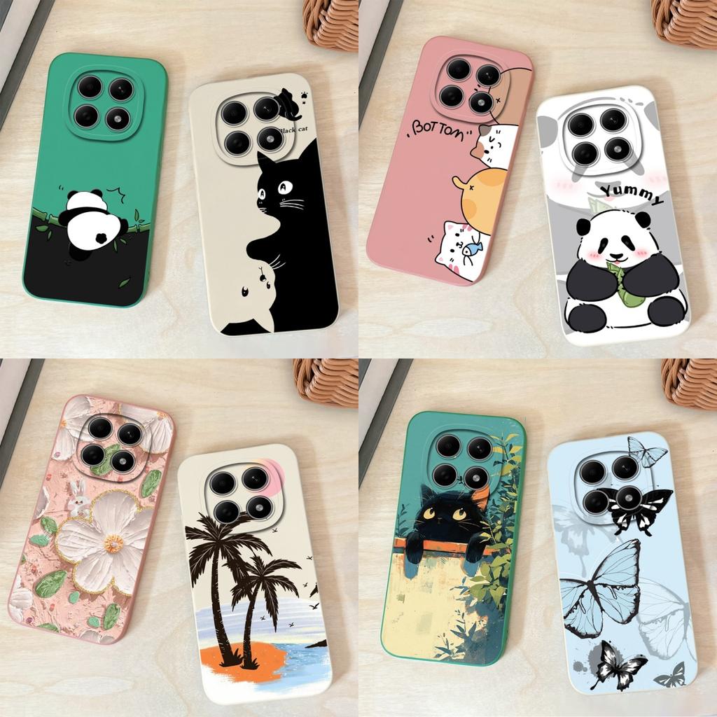 For Poco M8 Pro Case Cute Design Shockproof Phone Protector Soft Liquid Silicone High Quality Back Cover For Poco M 8 M8Pro Capa