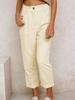 2024 Women's High-Waist Corduroy Autumn Pants - Solid Color, Loose Straight Leg