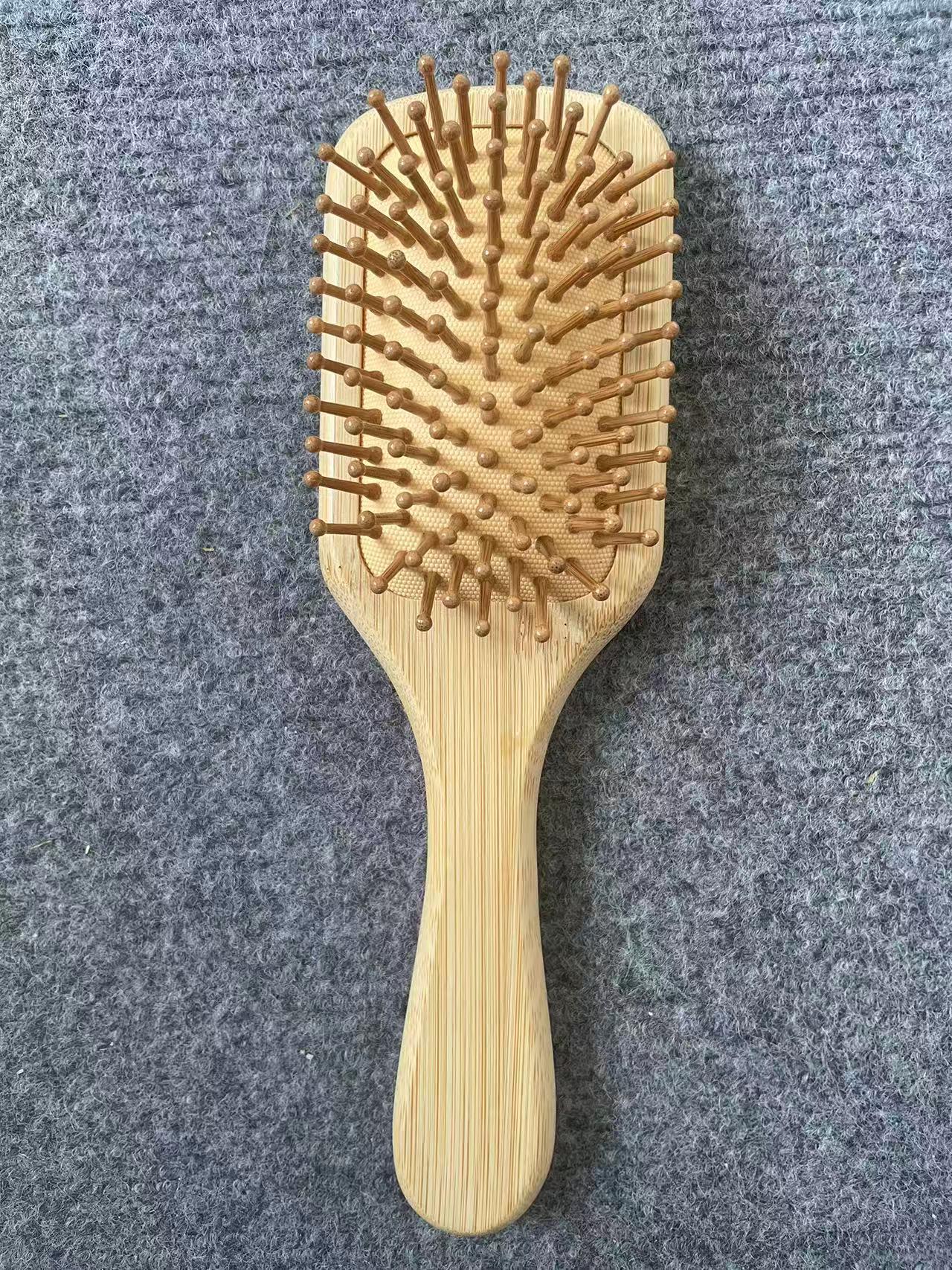 Osaka Bamboo Anti-Static Scalp Massager Comb for Smooth, Tangle-Free Hair