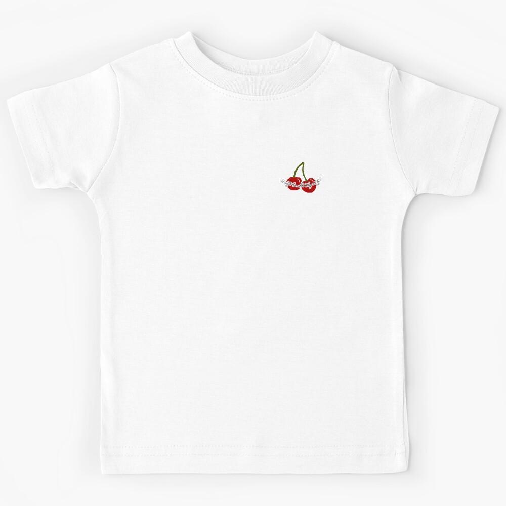 pretty please with a cherry on top cherry quote design Kids T-Shirt 100