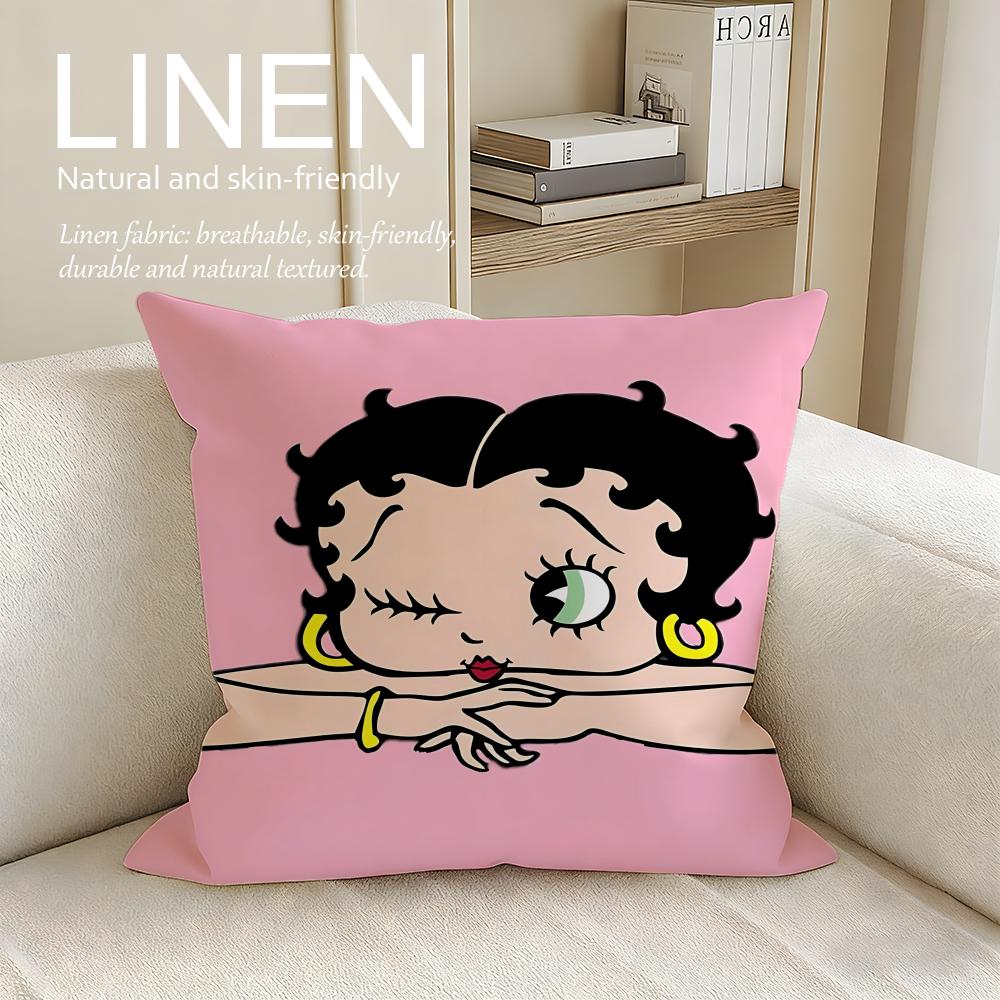 Classic Betty Boop Cushion Cover Pillowcase Set Pcs x x Breathable Washable Sofa Cushion Cover
