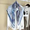 Jiangnan Water Township Suzhou Ink Painting Silk Scarf Female Versatile Chinese Wind Xiaoqiao Flowing Water Mulberry Silk Silk Silk Scarf Square Scarf