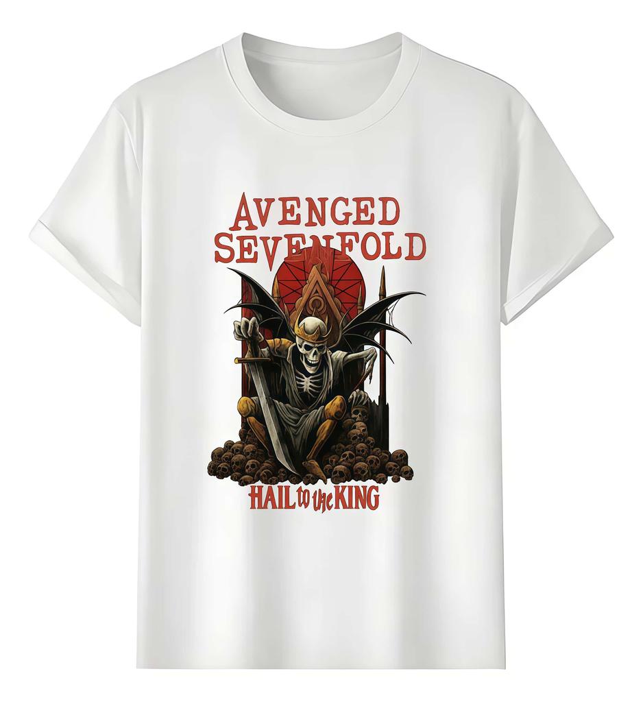 Playera Avenged Sevenfold Rock Tour Mod10 Dark Style Tshirt 2026 Summer Unisex Unisex Oversized 100Cotton Tshirt Street Wear Y2K