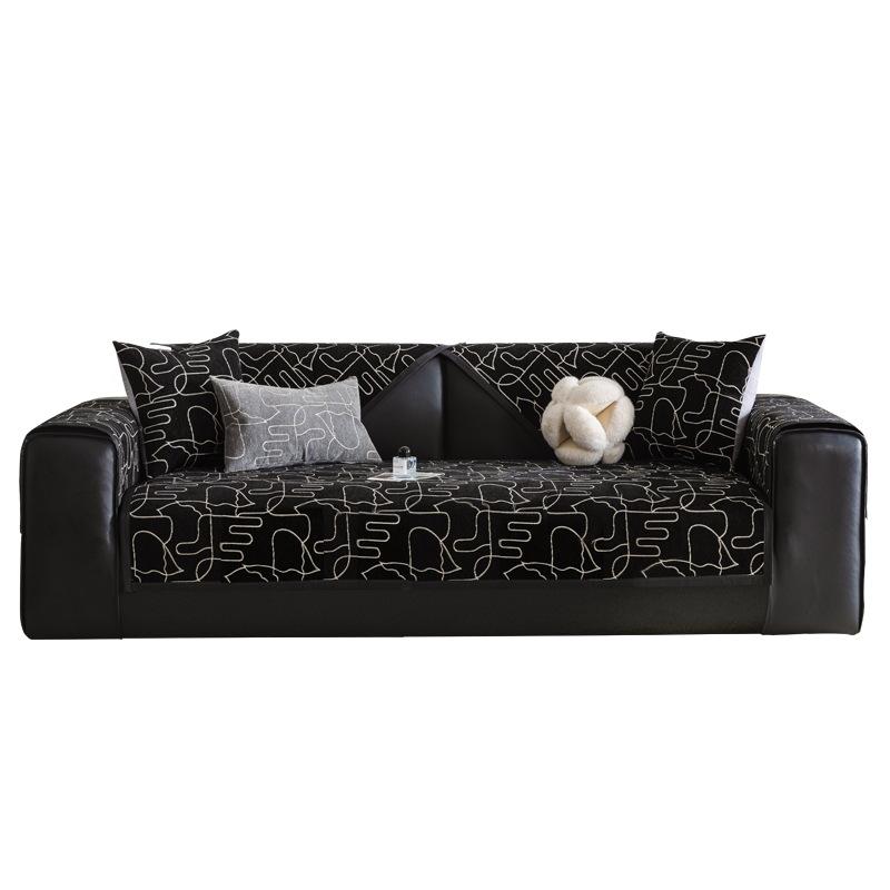 Light Luxury Chenille Sofa Cushion, Universal Non-Slip Seat Cushion For All Seasons, Sofa Cover, Living Room Sofa Cover Cloth Towel