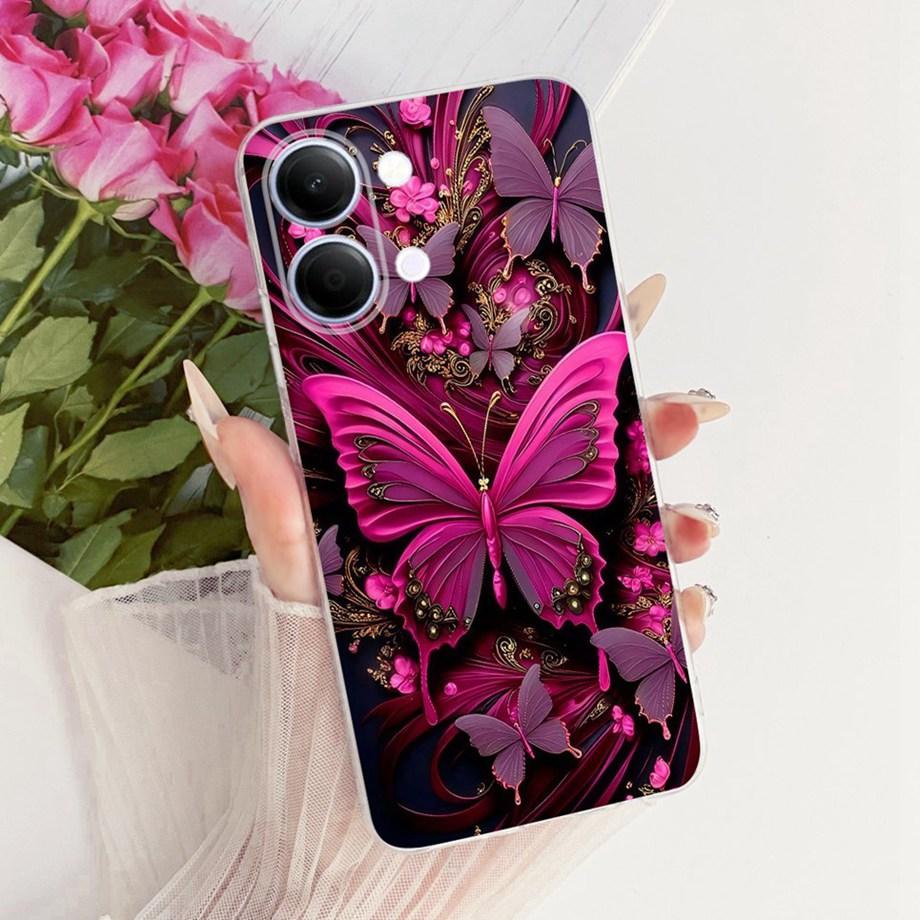 Flower Cartoon Fashion Design Phone Case For Vivo Y05 Y11D 4G Vivo Y11 Y21 5G Funda Soft Silicone Clear Back Cover V2553 V2554
