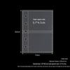 A8 Two-Pocket Card Album Pages: Frosted, Thick, Three-Layer 5-Hole Refills for Polaroid Photo Storage.