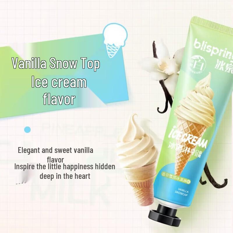 Blispring Vanilla Snow Top Ice Cream Toothpaste