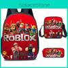 Місткий 20-35л нейлоновий рюкзак Roblox, дихаюча мультяшна сумка для студентів, подорожей