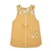 Kusuguru Japan Apron Cat Round Button Ribbon Open Apron 236503 Yellow M~L