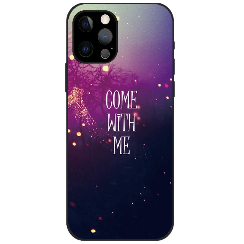 For iPhone 12 Pro Case iPhone12 Pro Bumper Silicon TPU Soft Phone Cover For iPhone 12 Pro Max / 12 Mini Case Cartoon Funda 12Pro