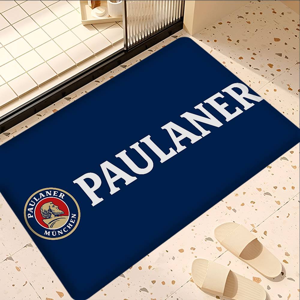 German Beer P-Paulaners Floor Mat Cheaper Anti-slip Modern Living Room Balcony Printed Bedside Mats