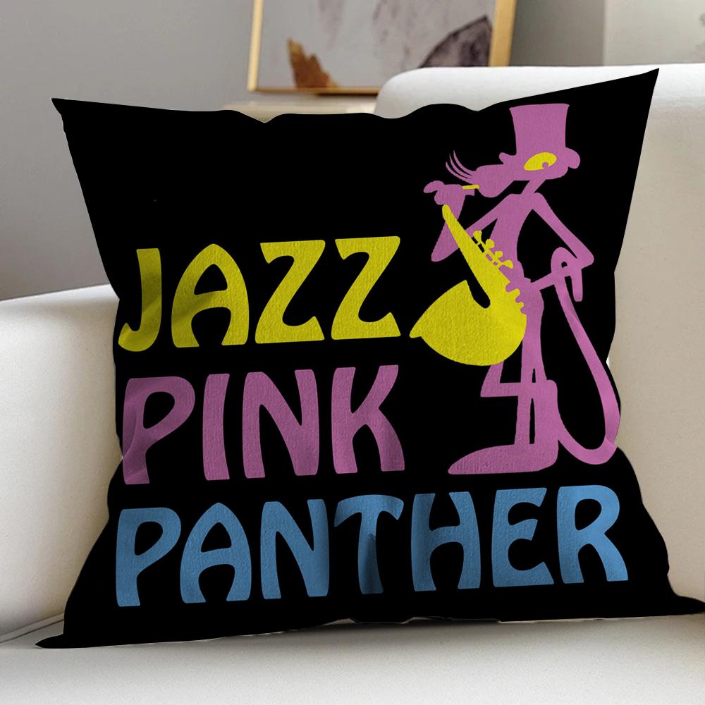 

Cute Pink P-Panthers Cushion Cover Decorative Pillow Sofa Home Decor case pillow cases 12x12Inch