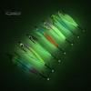 Shrimp Bait 5g/8cm Wood Luminous Realistic Fish Eye Sharp Hook Vivid Bright Color Fishing Universal Squid Jigging Artificial Wobblers for Sea