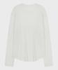NOIRER Wool Tencel Incision T-Shirt (Ivory)