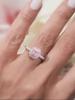 925 Silve Fashion Delicate Sweet Pink Zircon Ring For Women Anniversary Luxury Personalized High Quality Fine Jewelry
