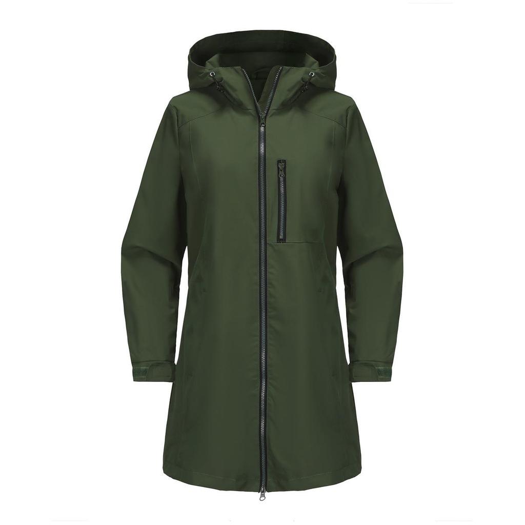 Women's Outdoor Windproof Waterproof Jacket Hooded Long Sleeve Loose Casual Spring Autumn Coat