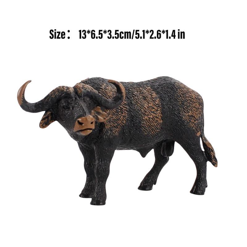 Educational Toy Animal Model Simulation Farm Animal Figures Kid's Gift Plastic Material Cow Category 14x8cm Size