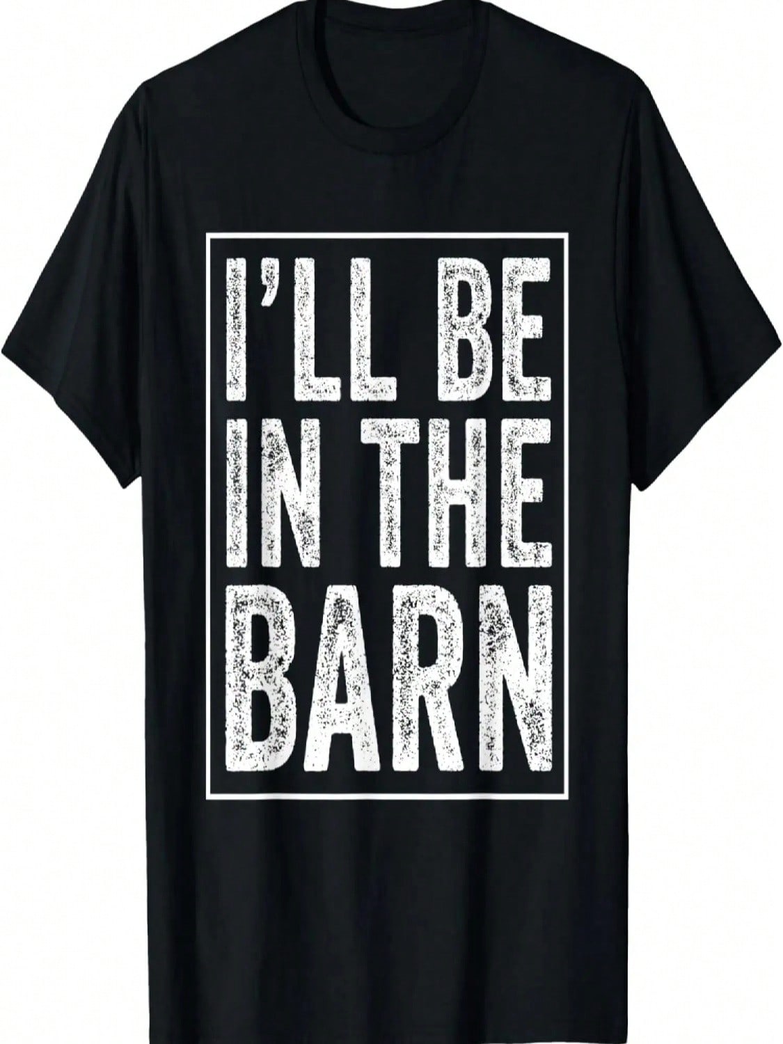 I ll Be In The Barn Funny Dad Joke Grandpa Handyman Vintage T-Shirt S разноцветный