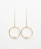 De La Lune Gold Door Handle Pearl Earrings [Dl16Fwer03Gdf]