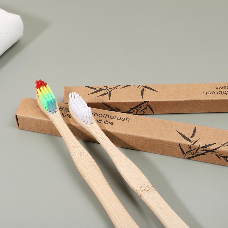 Biodegradable Tooth Brush Natural Bamboo Toothbrush Soft