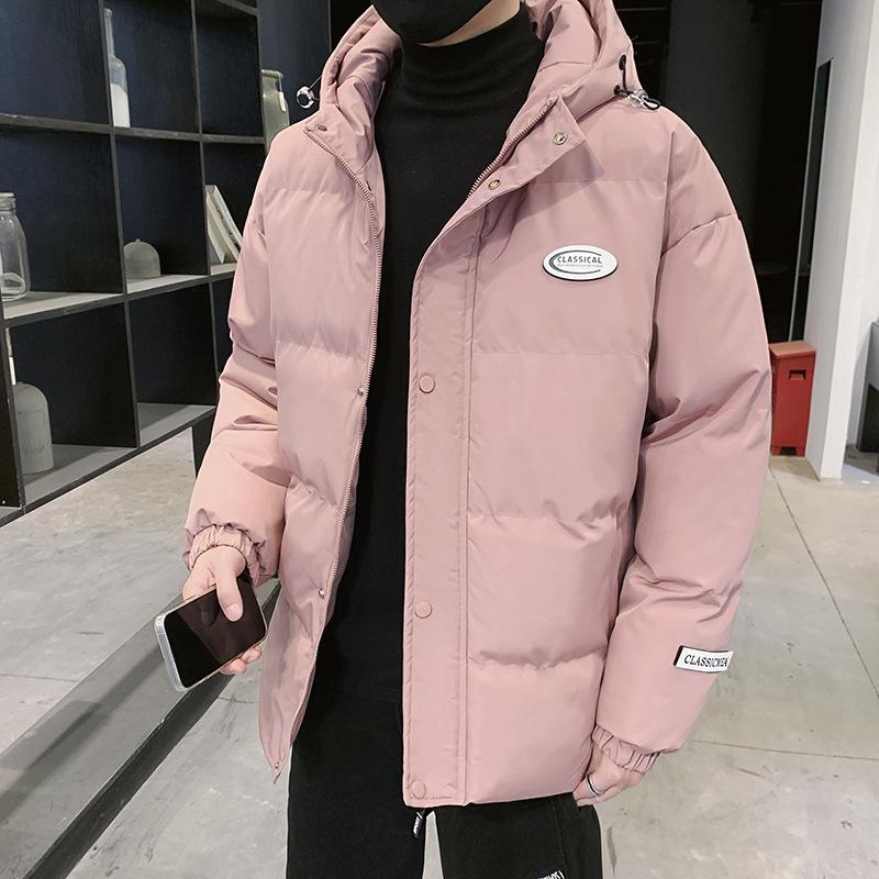 Bavlněný kabát Pánský kabát Chlebník Jednobarevný kabát Volné ležérní oblečení