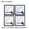 SQ-72 AC Voltmeter Ammeter 100/5 500/5 200/5 300/5 AC250V  450V  45-55/65Hz 220V 380V  Frequency Meter 72*72mm