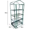 PVC Greenhouse Cover Replacement Transparent Reinforced Zippered Cover (Without Iron Stand)
