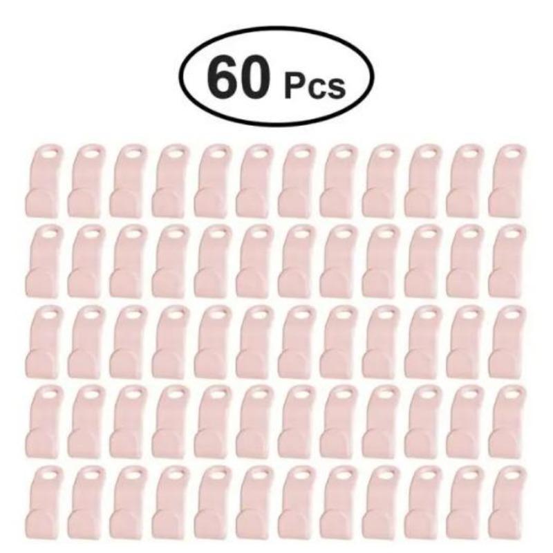 60 τμχ Μίνι κρεμάστρα ρούχων για σύνδεση ντουλάπας Γάντζος Πλαστική ντουλάπα Επέκταση κλιπ Θήκη για εξοικονόμηση χώρου για ντουλάπα Σπίτι